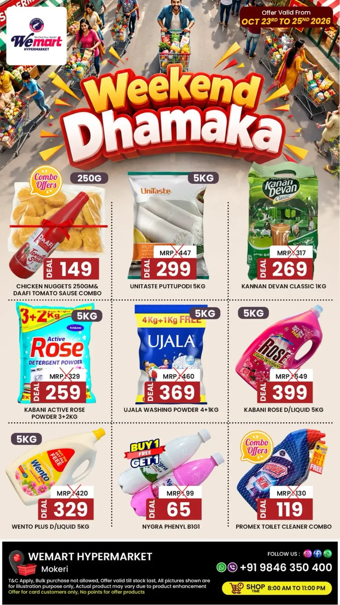 Wemart Hypermarket Mokeri Offers – Weekend Dhamaka | 25 Oct 2026 page 2