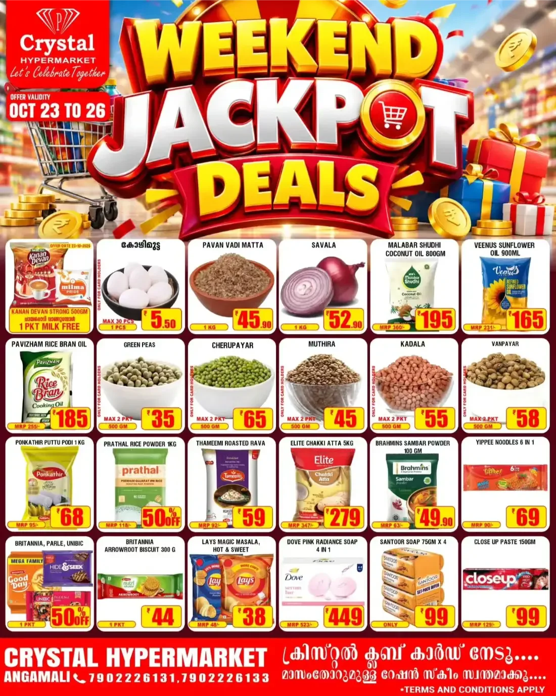 Crystal Hypermarket Angamaly Offers – Weekend Jackpot Deals | 26 Oct 2026 page 1
