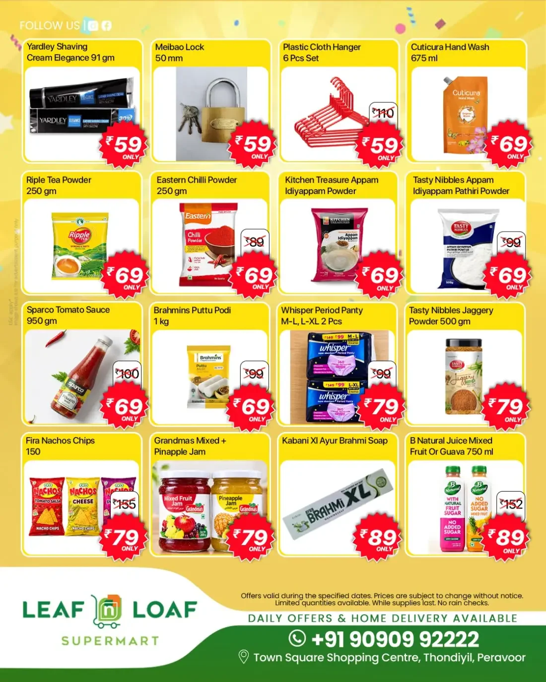 Leaf & Loaf Supermart Offers – 9 to 99 Offer | 25 Oct 2026 page 3
