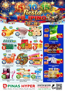 Pinas Hyper Riyadh Offers – Fiesta Filipino | 28 Oct 2026 flyer cover