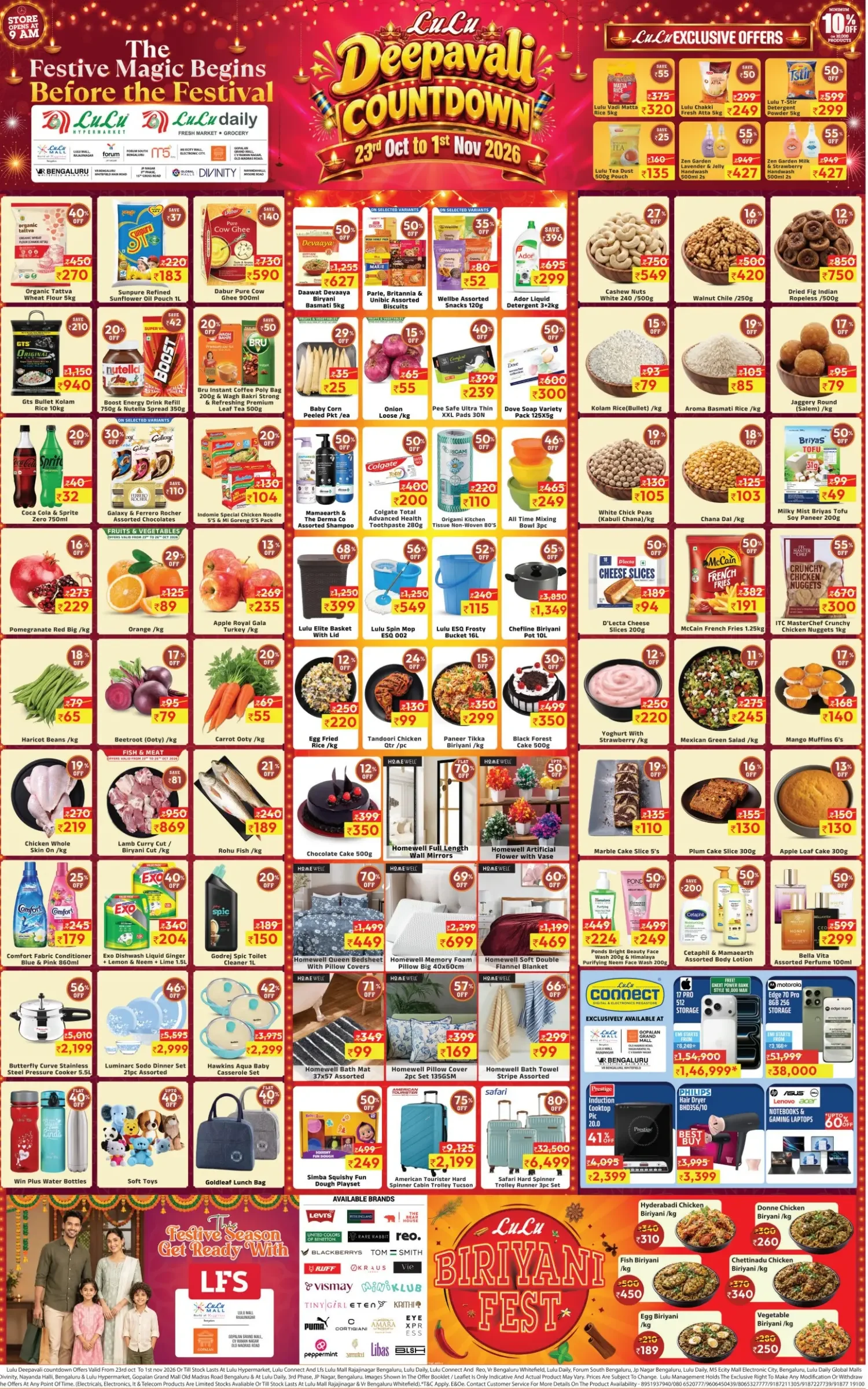 LuLu Bengaluru Offers – Deepavali Countdown | 01 Nov 2026 page 1