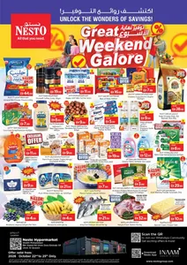 Nesto Umm Al Quwain Offers – Great Weekend Galore | 25 Oct 2026 flyer cover