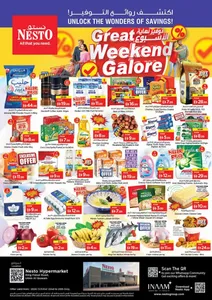 Nesto Umm Al Quwain Offers – Great Weekend Galore | 25 Oct 2026 flyer cover