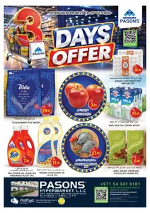 Pasons Al Qusais Dubai Offers – 3 Days Offer | 25 Oct 2026 flyer cover