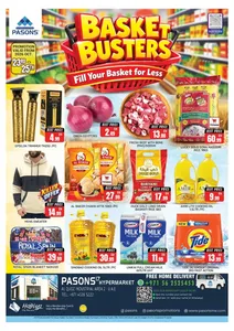 Pasons Al Quoz Dubai Offers – Basket Busters | 25 Oct 2026 flyer cover