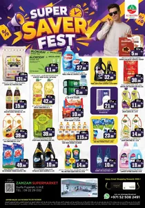 Zamzam Supermarket Gurfa Fujairah Offers – Super Saver Fest | 25 Oct 2026 flyer cover