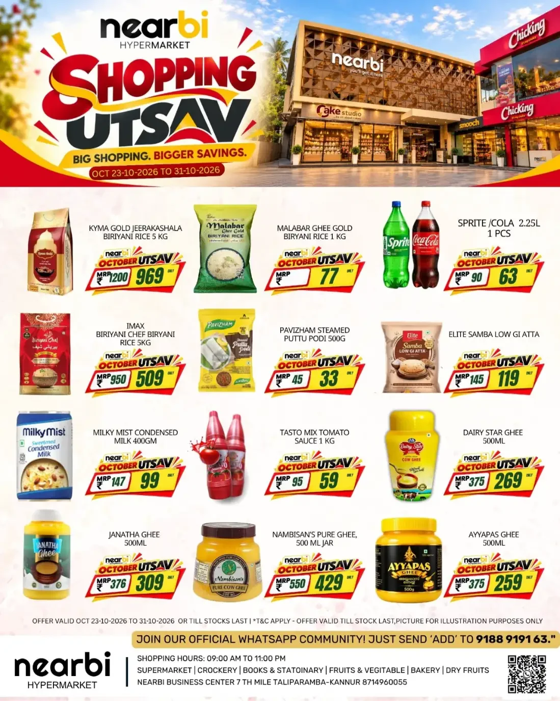 Nearbi Hypermarket Taliparamba Offers – Shopping Utsav | 31 Oct 2026 page 1