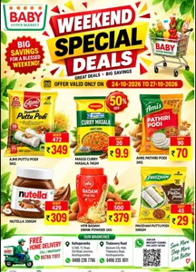 Baby Hyper Market Kuthuparamba Offers – Weekend Special Deals | 27 Oct 2026 flyer cover