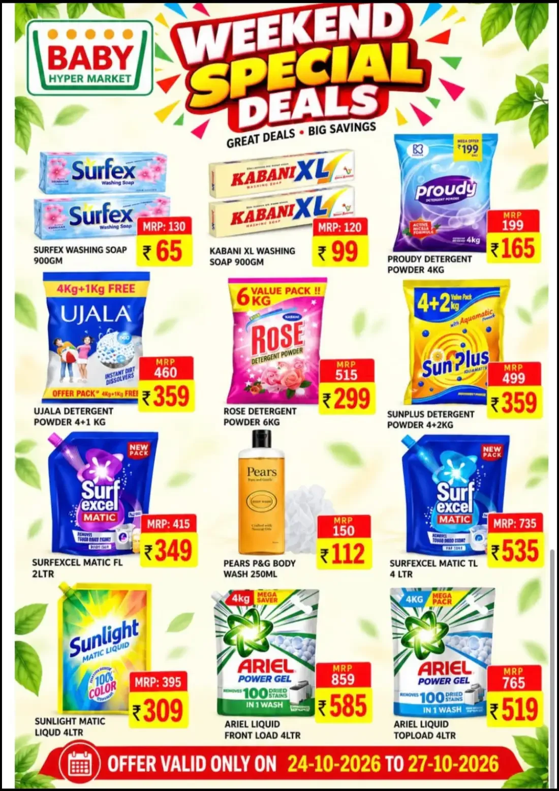 Baby Hyper Market Kuthuparamba Offers – Weekend Special Deals | 27 Oct 2026 page 6