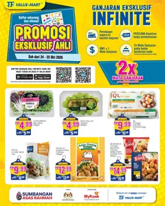 TF Value-Mart Offers – Promosi Eksklusif Ahli | 25 Oct 2026 flyer cover