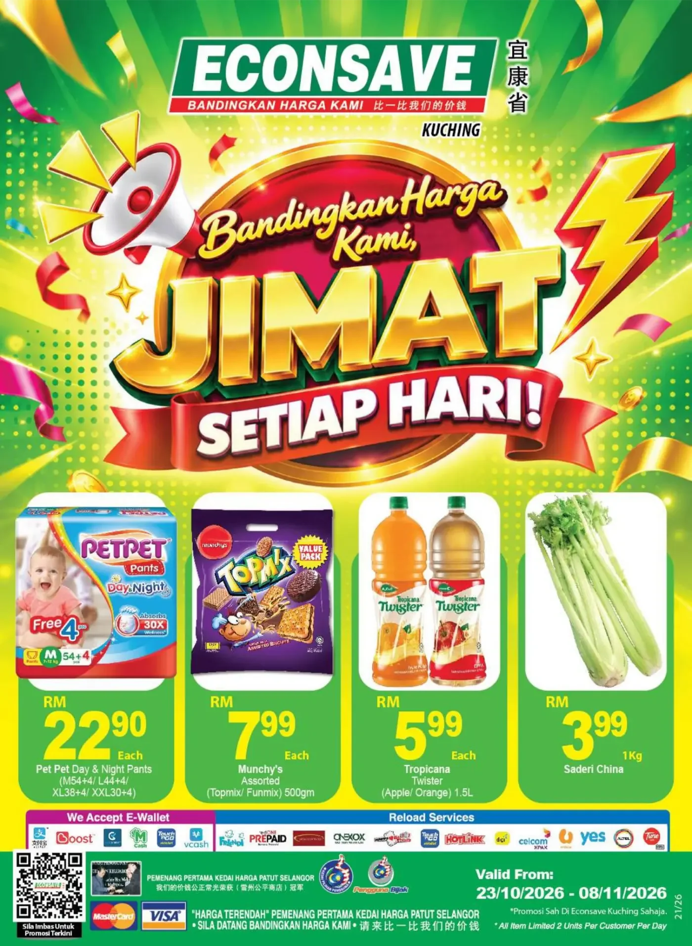 Econsave Kuching Promotions – Jimat Setiap Hari | 08 Nov 2026 page 1