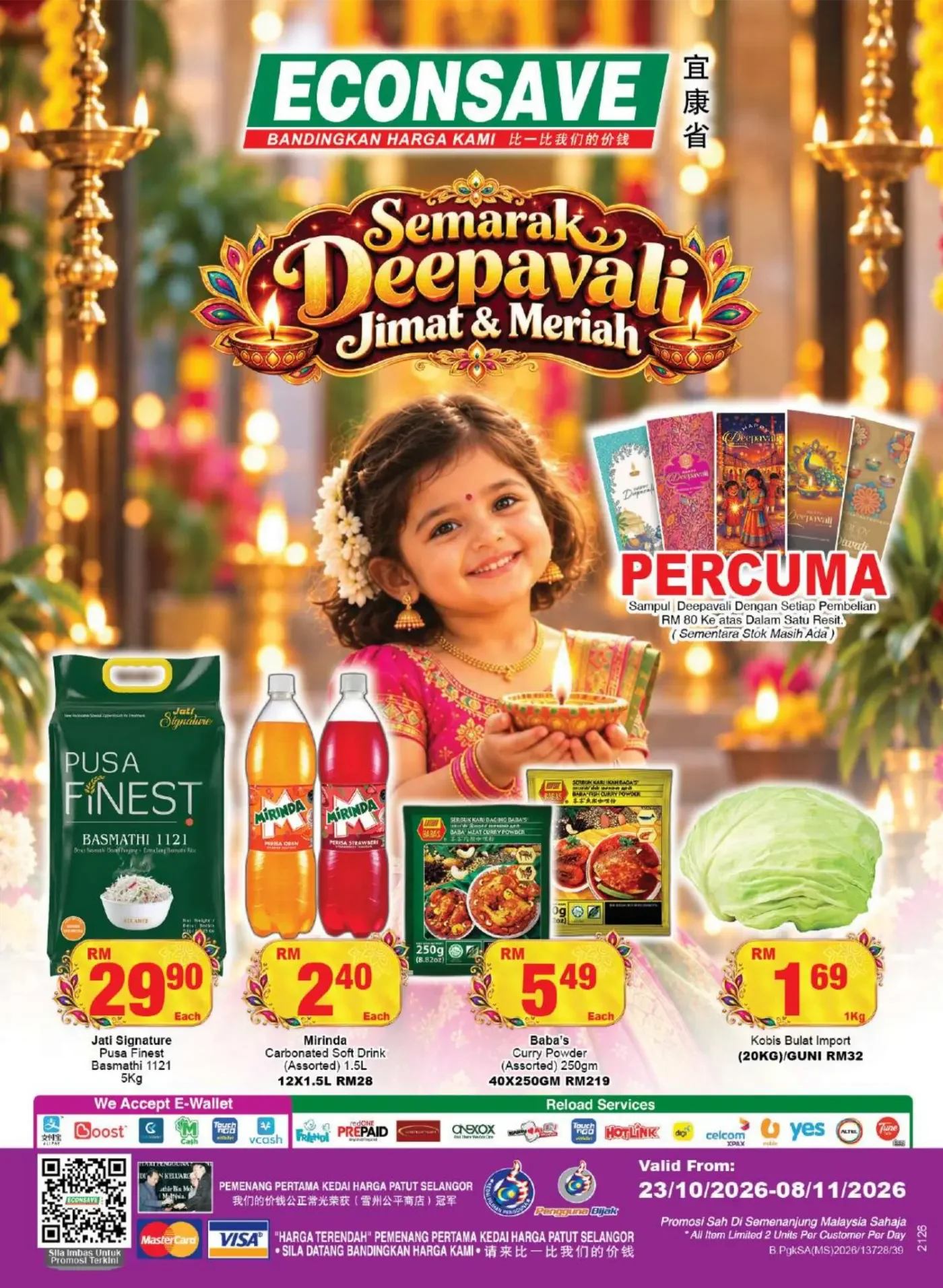 Econsave Malaysia Promotions – Semarak Deepavali | 08 Nov 2026 page 1