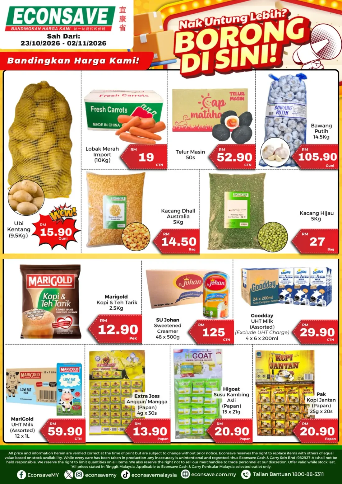 Econsave Malaysia Offers – Borong Di Sini | 02 Nov 2026 page 1
