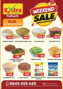 Extra Hypermarket Palliyath Weekend Sale | 25 Oct 2026 flyer cover
