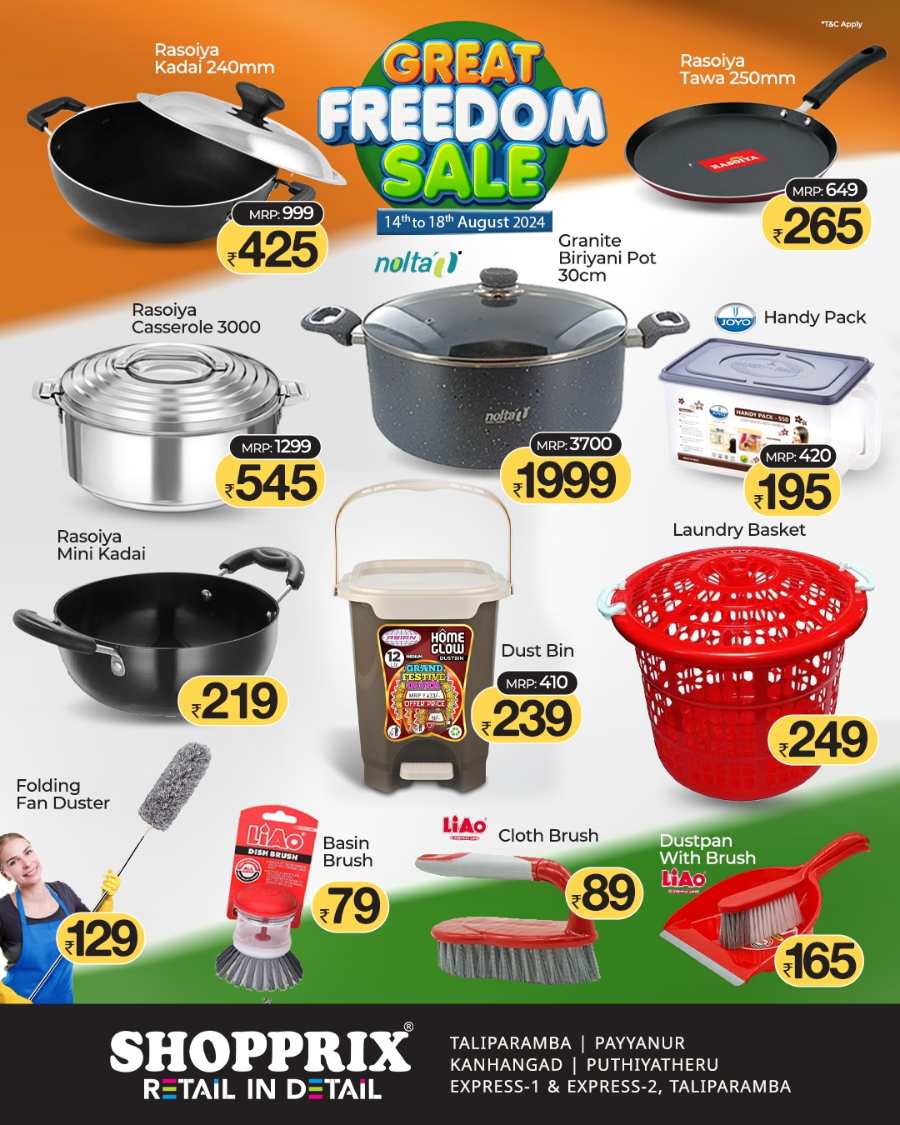 Great Freedom Sale In Shopprix Kannur