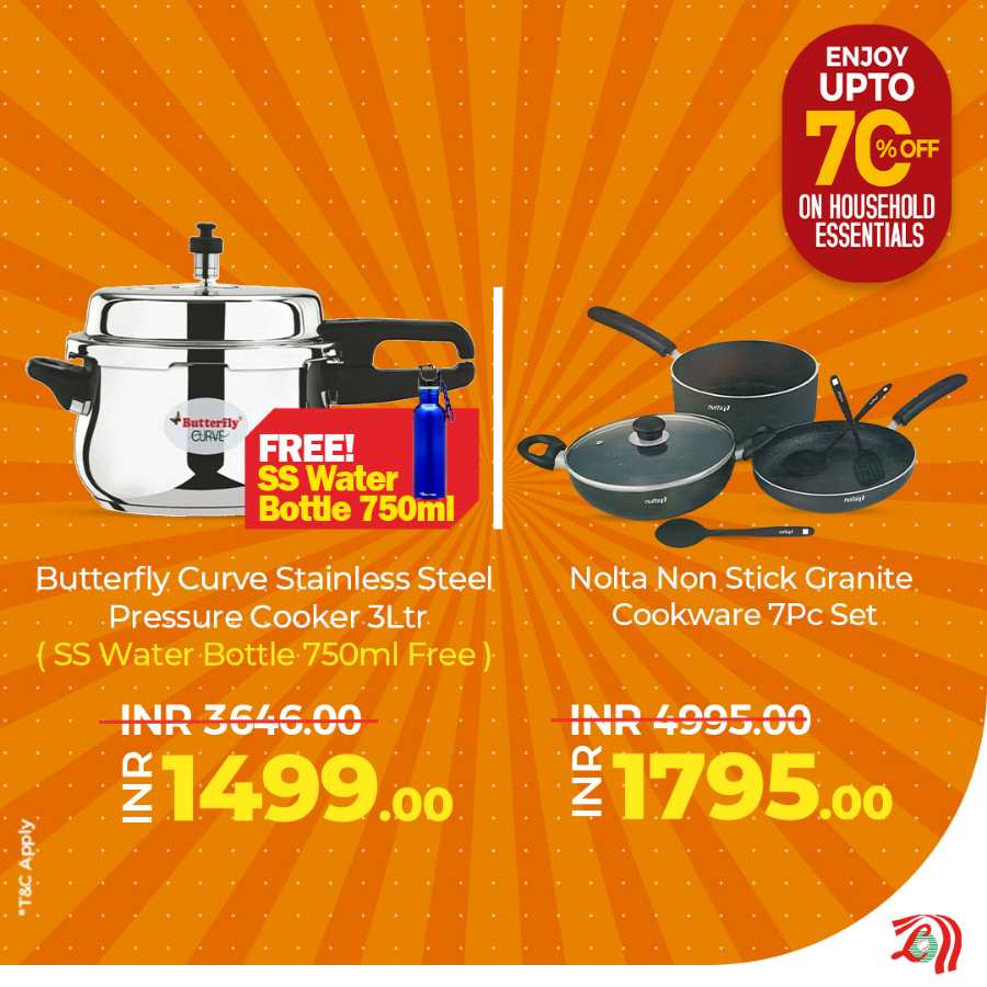 Up to 70% off on Household Essentials In Lulu Hypermarket Palakkad