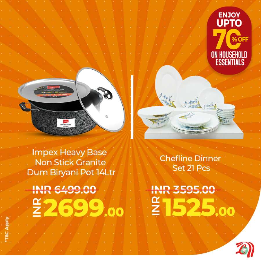 Up to 70% off on Household Essentials In Lulu Hypermarket Palakkad