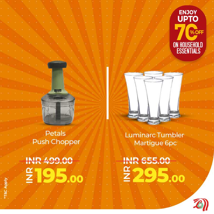 Up to 70% off on Household Essentials In Lulu Hypermarket Palakkad