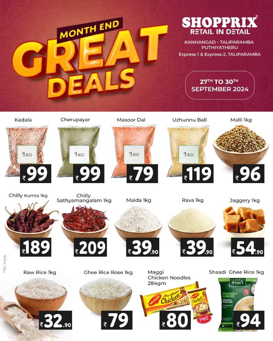 Month End Great Deals In Shopprix Kannur