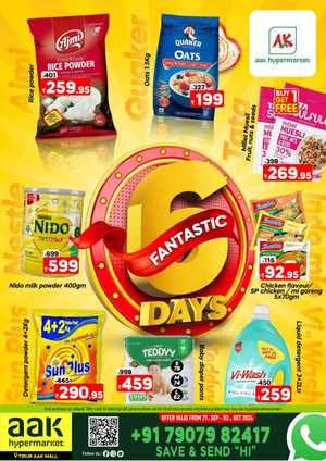 6 Fantastic Days: Unbeatable Deals on Daily Essentials In AAK Hypermarket Malappuram