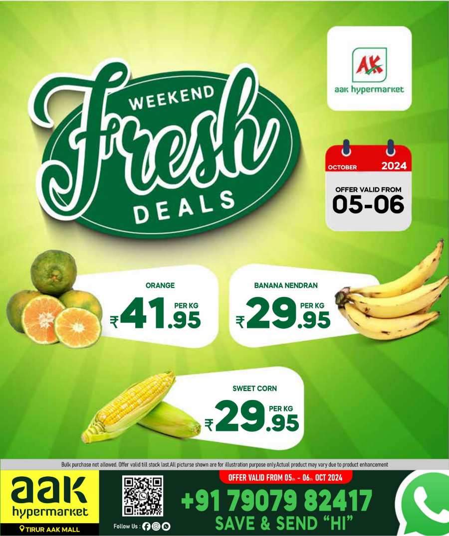 AAK Hypermarket Offers: Save Big with Lowest Prices In AAK Hypermarket Malappuram