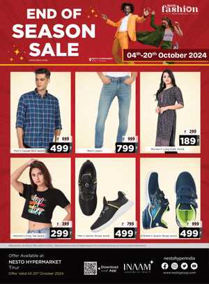 Get Today's Offers at Nesto Hypermarket - Lowest Fashion Prices In Nesto Hypermarket Malappuram