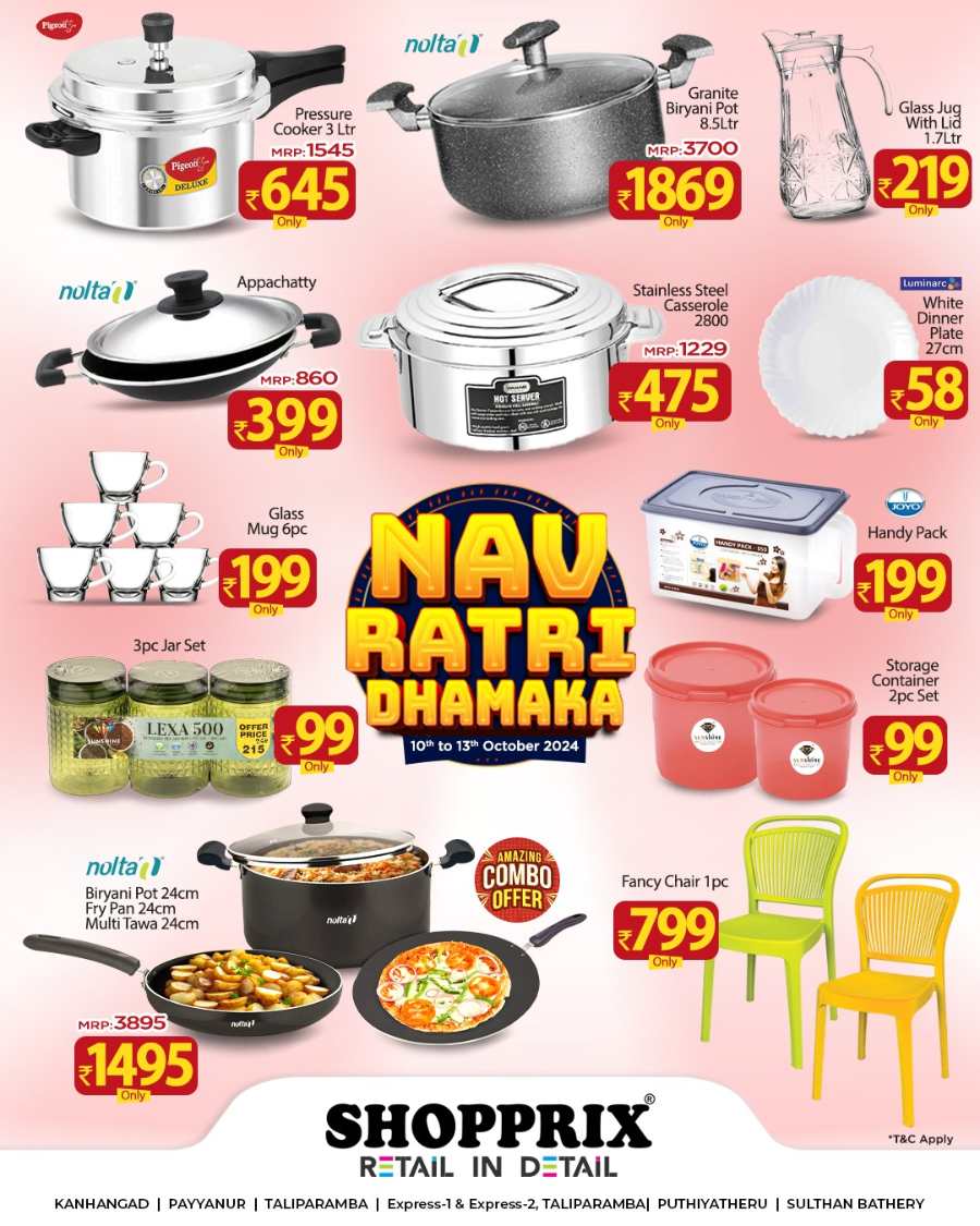 Navratri Special Offer In Shopprix Kannur