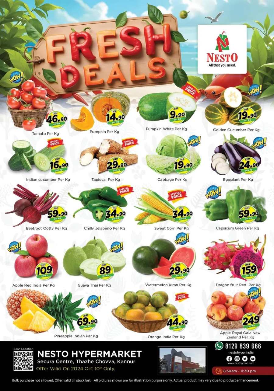 Fresh Deals In Nesto Hypermarket Kannur