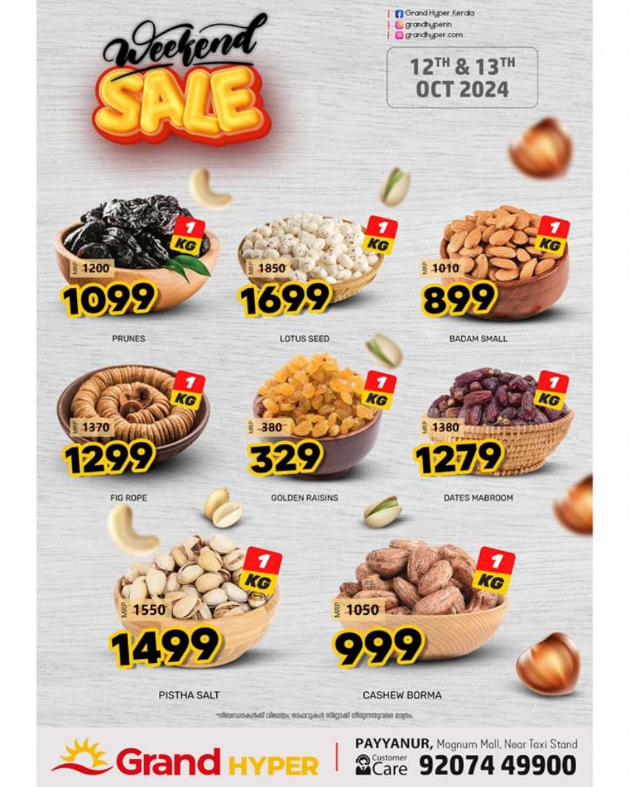 Weekend Sale In Grand Hypermarket Kannur