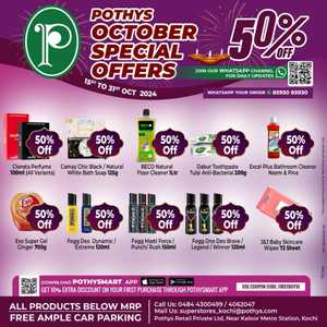 Pothys Special Offers - Up to 50% Off In Pothys Superstores Ernakulam