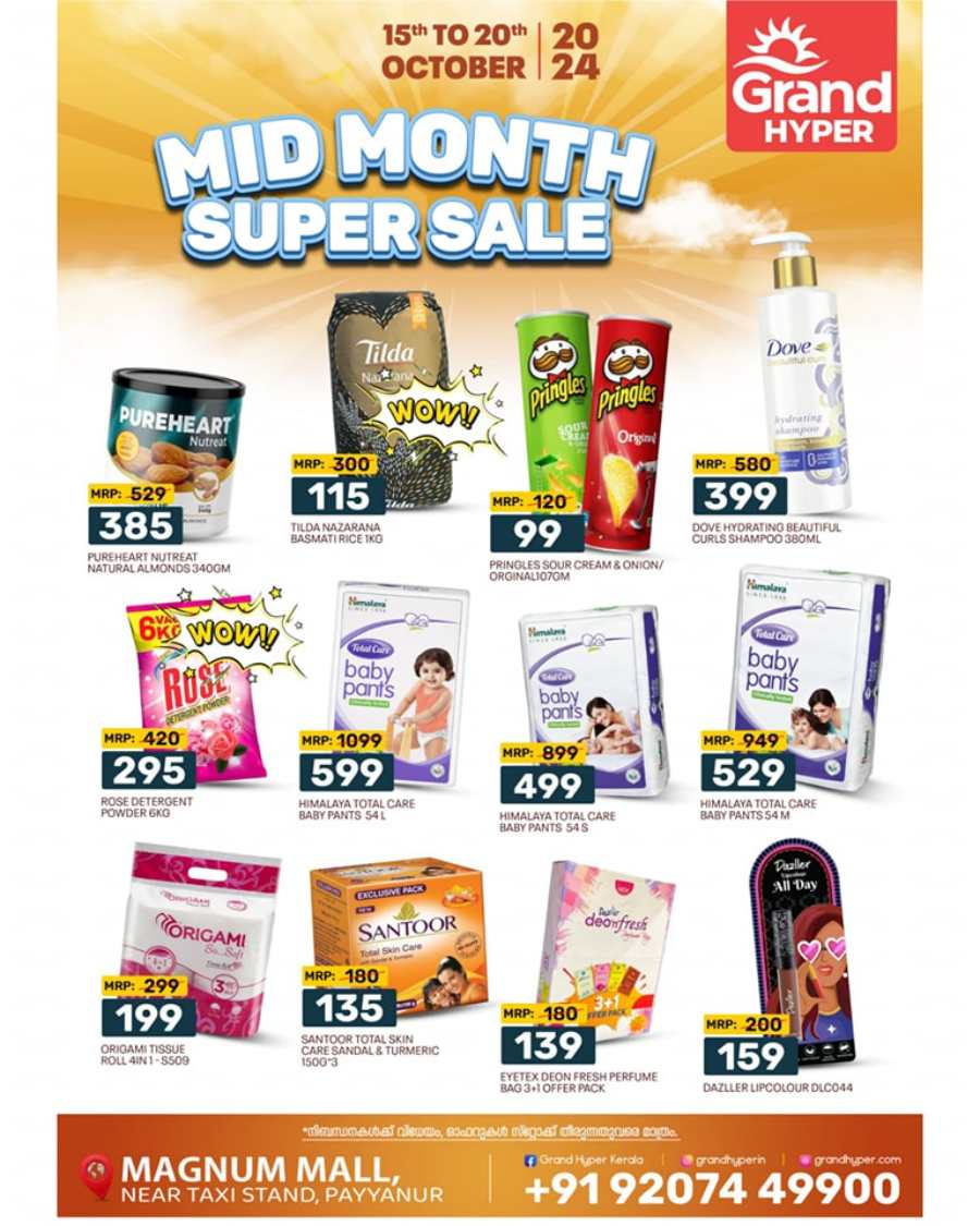 Mid-Month Super Sale In Grand Hypermarket Kannur