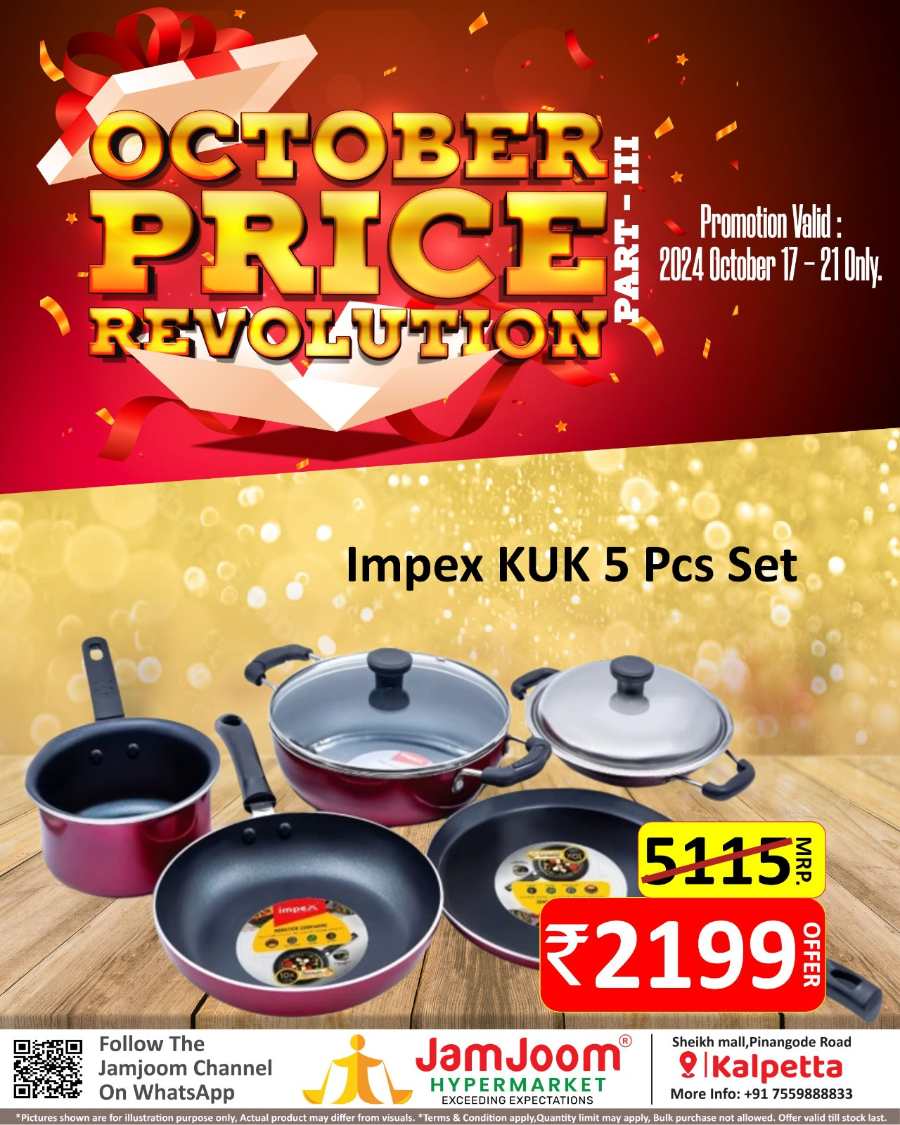 October Price Revolution!! In JamJoom Hypermarket Wayanad