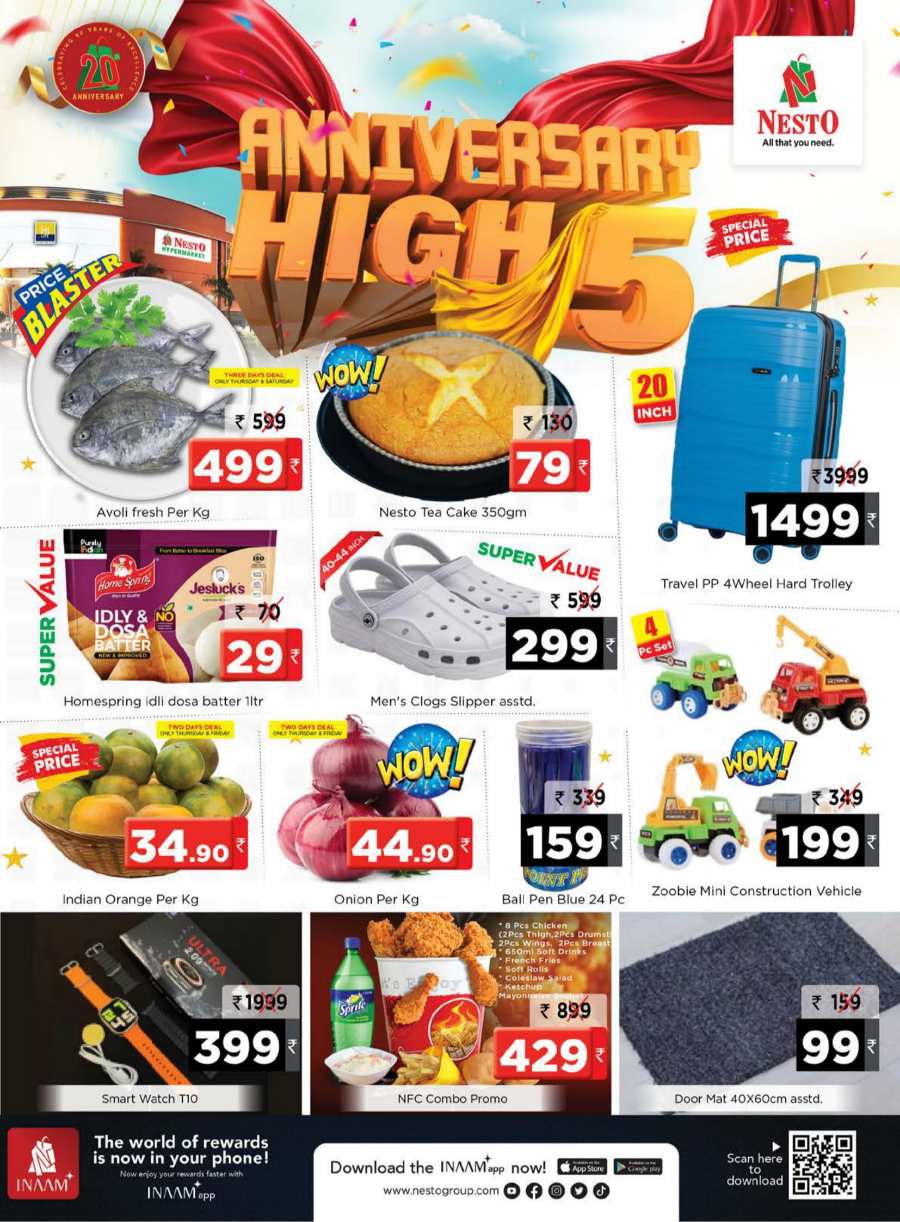 5th Anniversary Special Offers! In Nesto Hypermarket Calicut