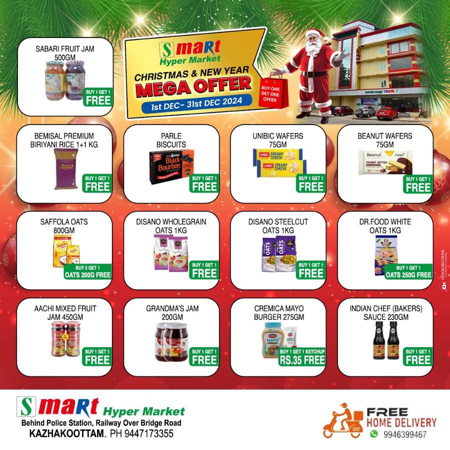 Mega Offer: Upto 50% Off - Shop Now In Smart Hypermarket Trivandrum