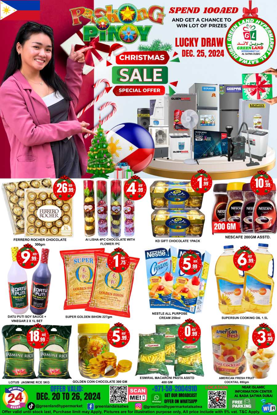 Christmas Sale - Shop More, Save More! In Green Land Hypermarket Dubai