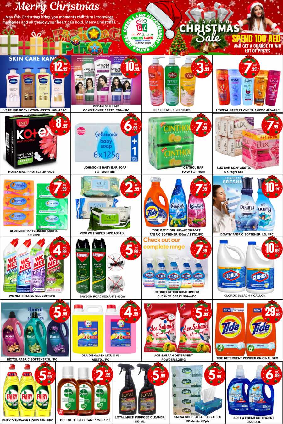 Christmas Sale - Shop More, Save More! In Green Land Hypermarket Dubai