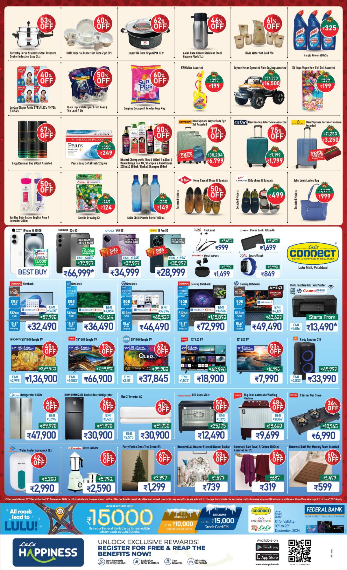 Christmas Sale: Get upto 70% Off - Shop More, Save More! In Lulu Hypermarket Palakkad