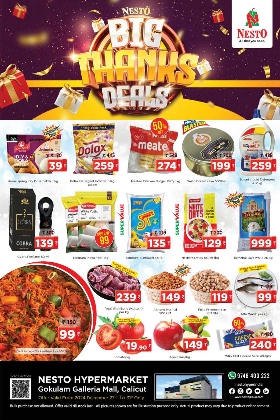 Big Thanks Deals! In Nesto Hypermarket Calicut