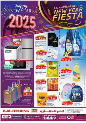 New Year Fiesta - Shop Now and Save In K.M Trading Fujairah