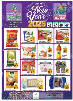 New Year, New Deals - Don’t miss out In Besto Hypermarket Abu Dhabi