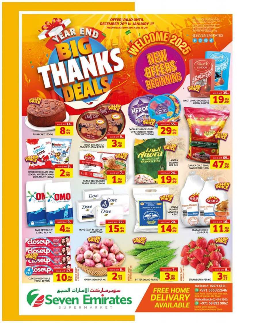 Big Thanks Deals! In Seven Emirates Supermarket Abu Dhabi