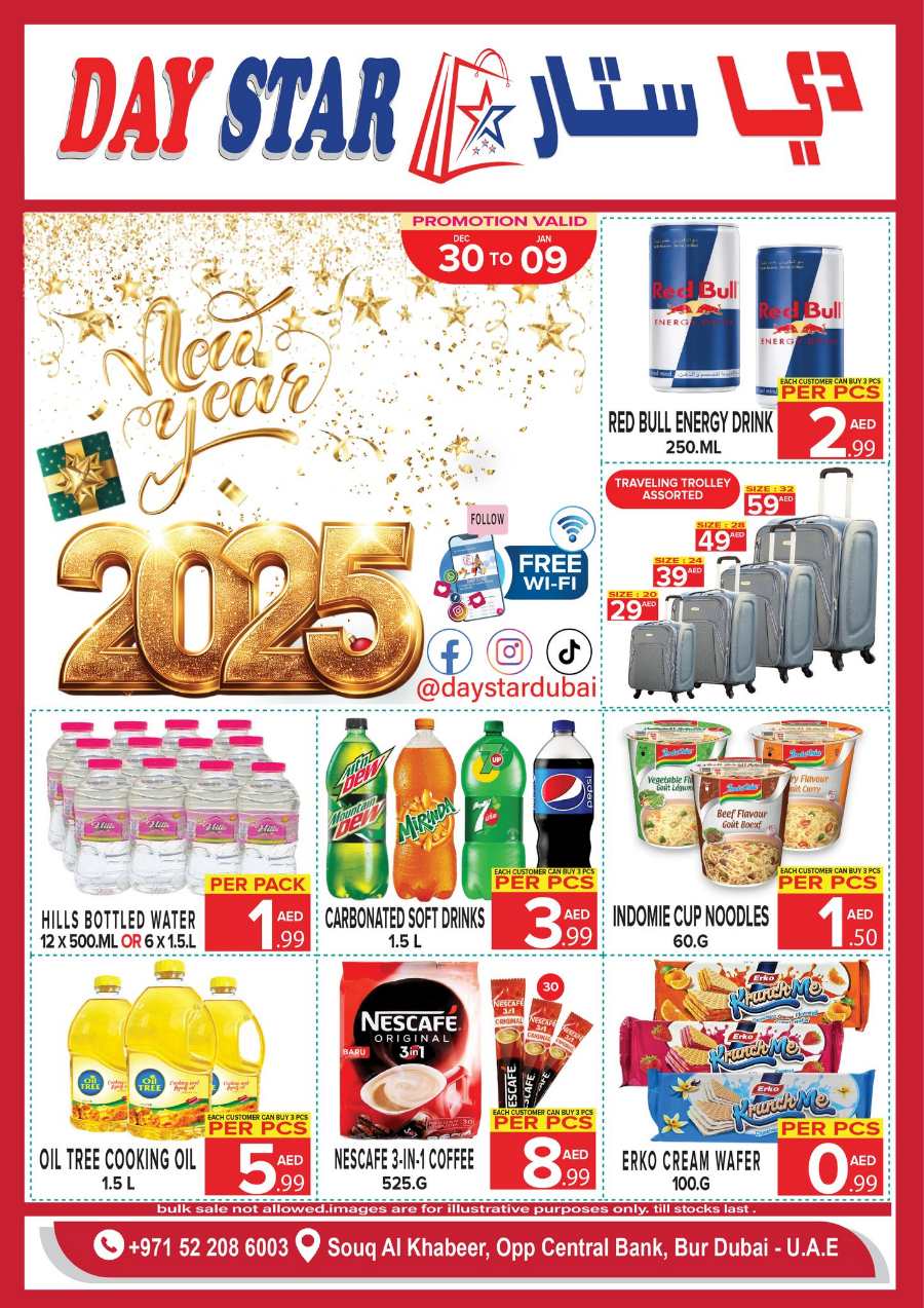 New Year Offer Await - Don’t miss out In Day Star Dubai