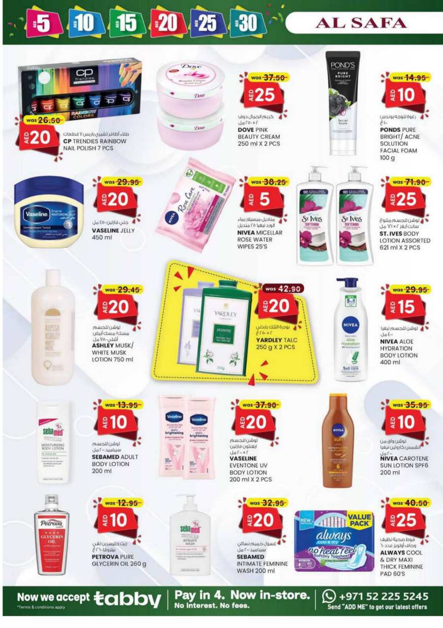 Weekend Savings: Exclusive 5, 10, 20, 30 AED Offers! In SAFA Express Supermarket Al Ain