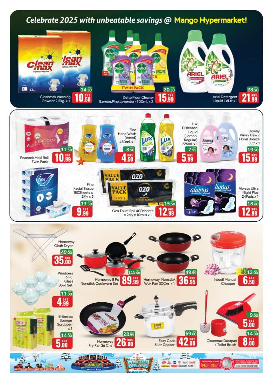 Weekend Savings: 40% Off Grocery, Household & Daily Needs! In Mango Hypermarket Dubai