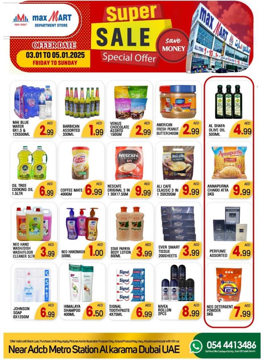 Weekend Sale: 40% Off Grocery & Household Essentials! In Maxmart Trading Dubai