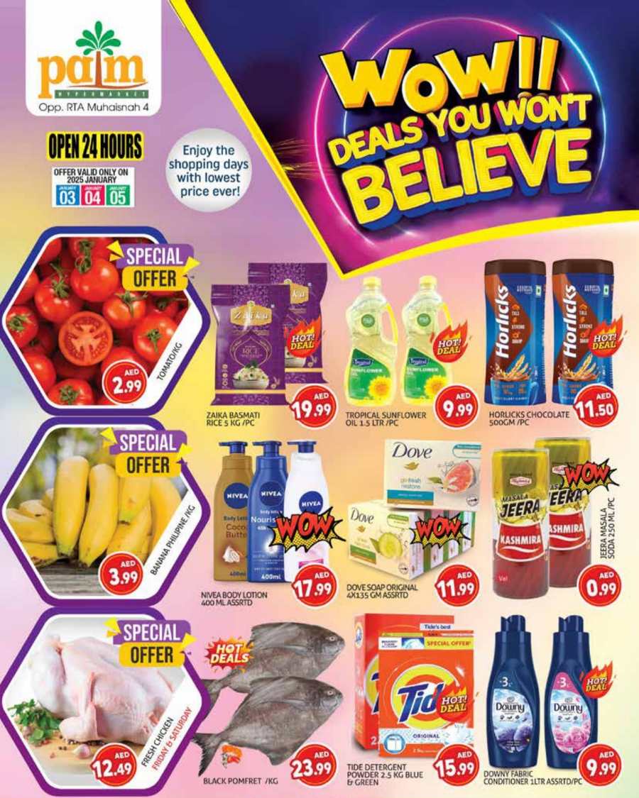 Weekend Deals! In Palm Hypermarket Dubai