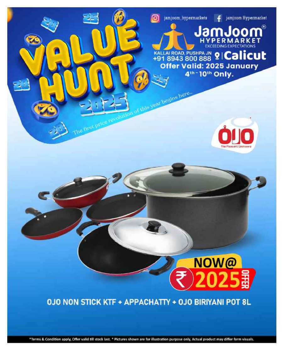 Value Hunt Deals - Shop Now! In JamJoom Hypermarket Calicut