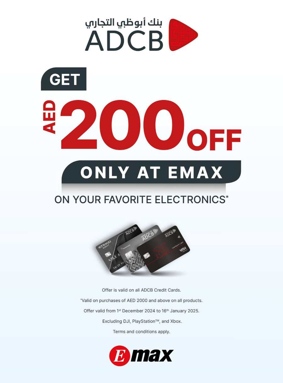 DSF Sale: 25-50% Off Mobiles, Laptops & More In Emax Abu Dhabi