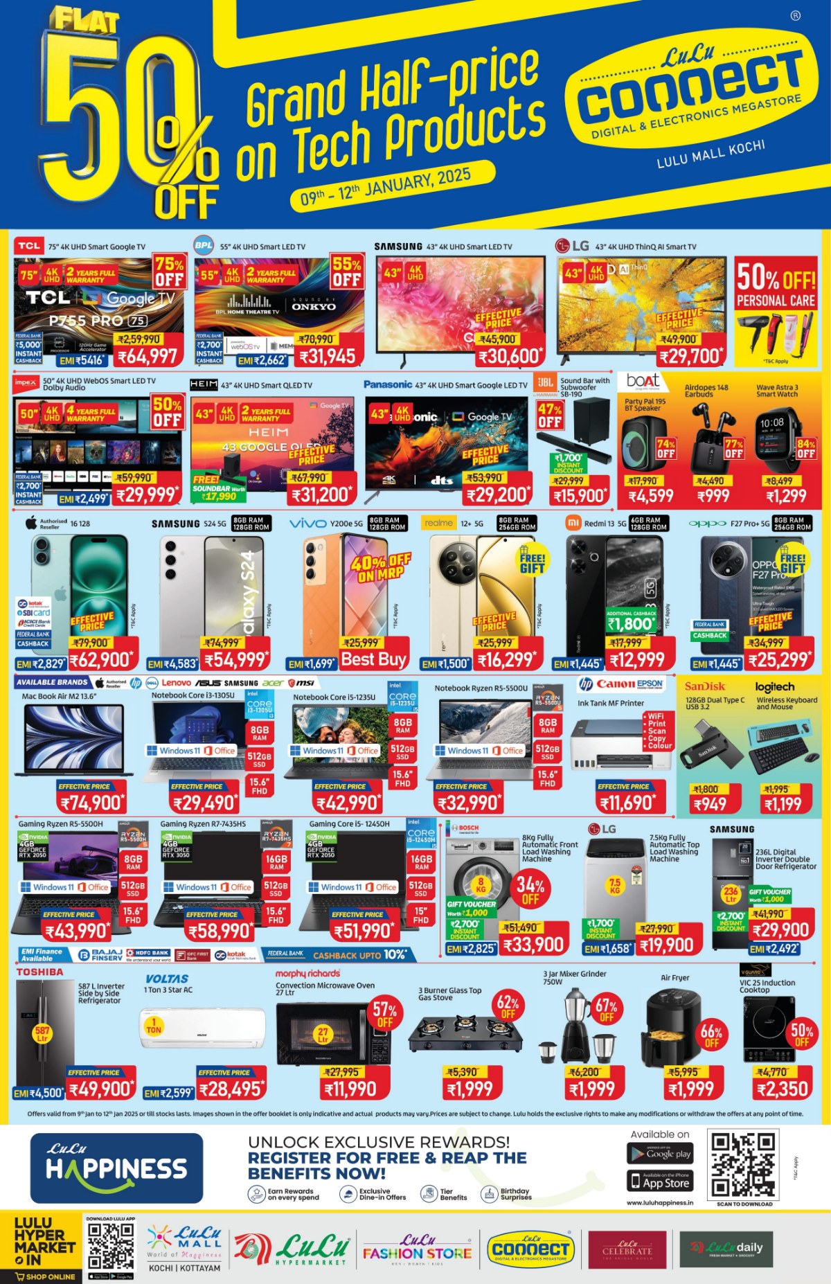 Grand Tech Sale: Flat 50% Off - Limited Time Only In Lulu Hypermarket Ernakulam