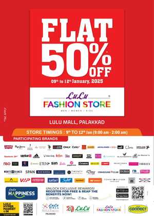 Flat 50% Off: Top Brands End of Season Sale In Lulu Hypermarket Palakkad